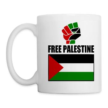 Free palestine - Mug blanc - blanc - Gauche