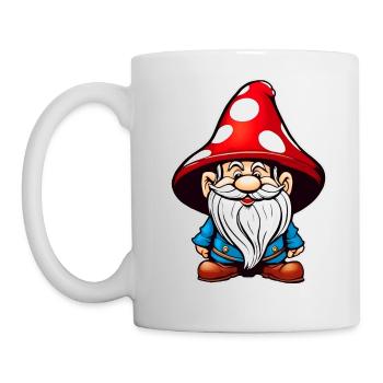 Cute Toadstool Leprechaun - Mug - white - Left