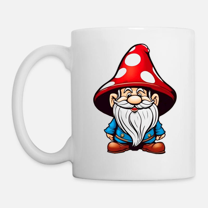 Mignon champignon lutin - Mug blanc - blanc