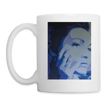Trauriges Mädchen - Tasse - Weiß - Links