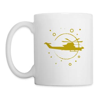 Helicopter - Helicopter - Rotor aircraft - Mug - white - Left