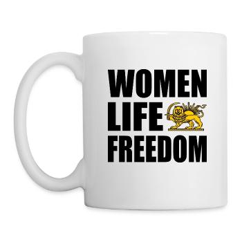Women life freedom - Tasse - Weiß - Links