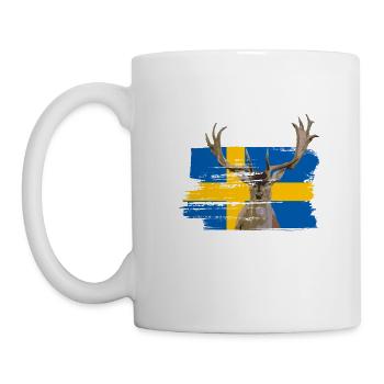 Schweden Elch - Tasse - Weiß - Links