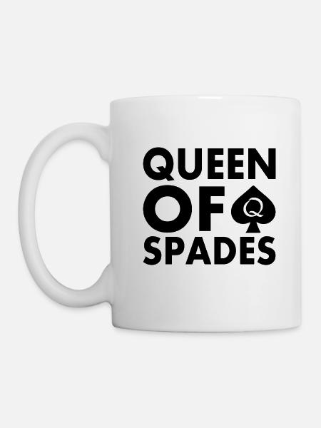 Queen of spades - Tasse - Weiß
