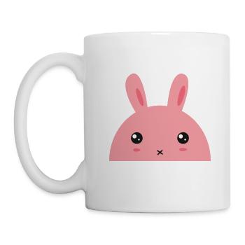 Rabbit - Cute Rabbit - Mug blanc - blanc - Gauche