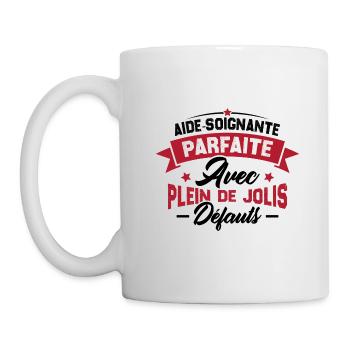 Aide soignante parfaite, Cadeau Aide soignante - Mug blanc - blanc - Gauche