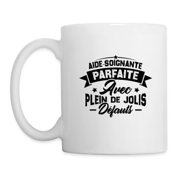 Aide soignante parfaite, Cadeau Aide soignante - Mug blanc - blanc - Gauche