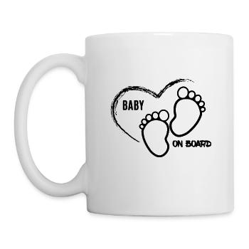 Baby on Board - Tasse - Weiß - Links