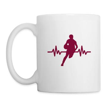 Haertbeat Basketball - États-Unis - Sports d’équipe - Cerceaux - Mug blanc - blanc - Gauche