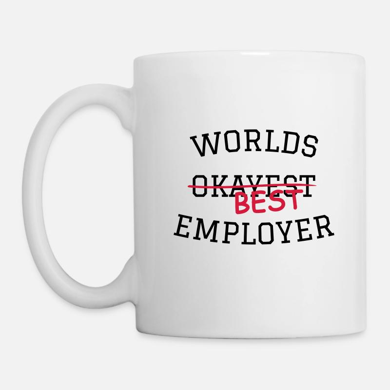 Worlds Okayest / Best Employer - Mug - white
