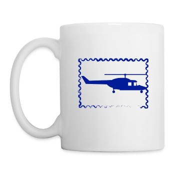 Helicopter - Helicopter - Rotor aircraft - Mug - white - Left