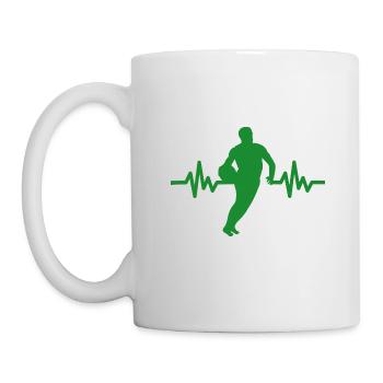 Haertbeat Basketball - États-Unis - Sports d’équipe - Cerceaux - Mug blanc - blanc - Gauche