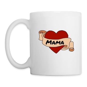 Mama - Tasse - Weiß - Links