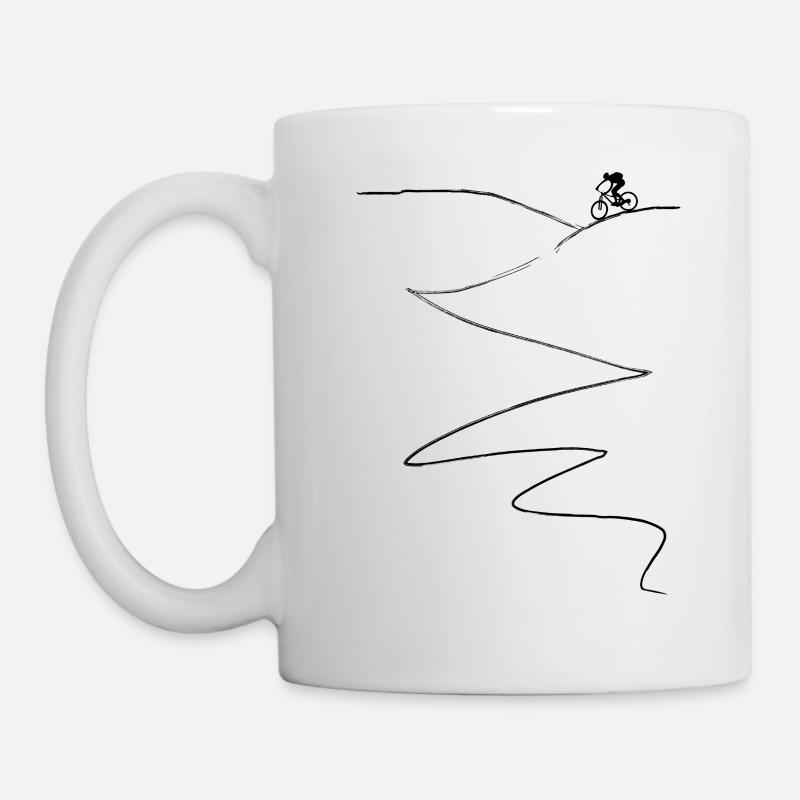 VTT VTT vélo de montagne - Mug blanc - blanc