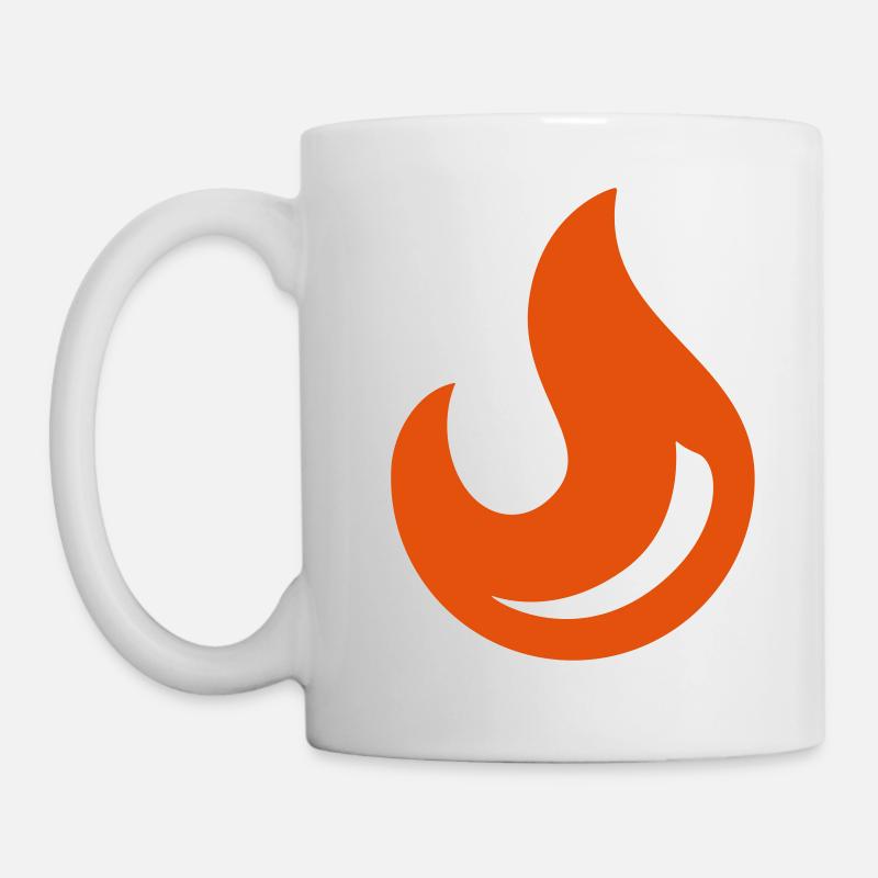Flamme - Tasse - Weiß