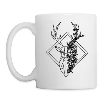 Renne - Cerf - Mug blanc - blanc - Gauche