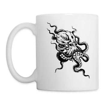 KRAKE - Tasse - Weiß - Links