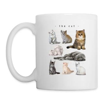 the cute cats - Mug - white - Left