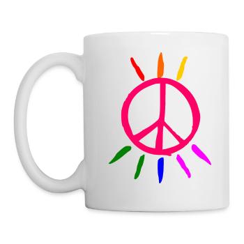 lgbt paix peace - Mug blanc - blanc - Gauche