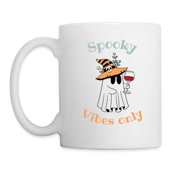 Funny Halloween Ghost - Mug - white - Left