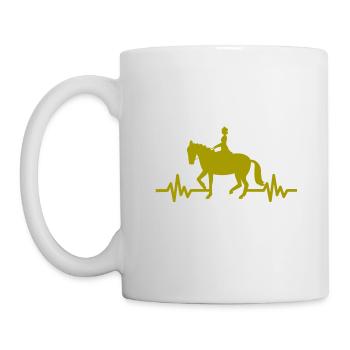 Heartbeat - Étalon Cheval Jument Ross Polo - Mug blanc - blanc - Gauche