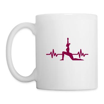 Heartbeat Gymnastics - Meditation Gymnastics Yoga - Mug - white - Left