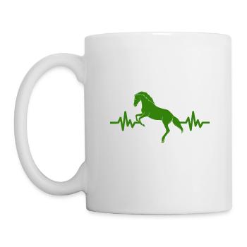 Heartbeat - Étalon Cheval Jument Ross Equestrian - Mug blanc - blanc - Gauche