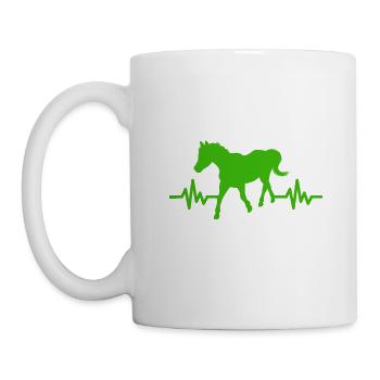 Heartbeat - Étalon Cheval Jument Ross Equestrian - Mug blanc - blanc - Gauche
