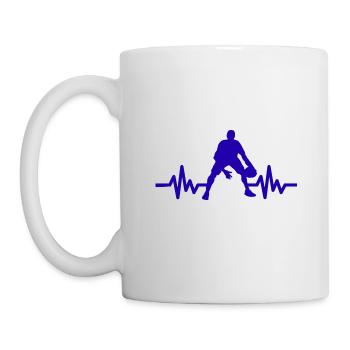Haertbeat Basketball - États-Unis - Sports d’équipe - Cerceaux - Mug blanc - blanc - Gauche