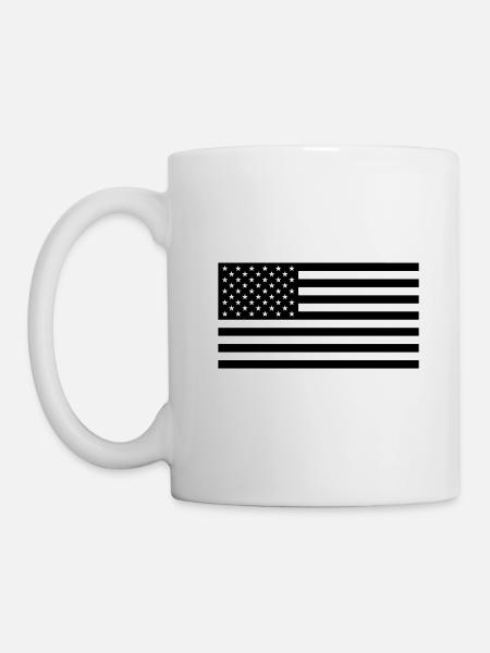 U.S./USA Taktische Flagge - Tasse - Weiß