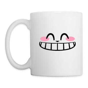 Kawaii Wide Smile | Kate 2021 Panzer - Tasse - Weiß - Links