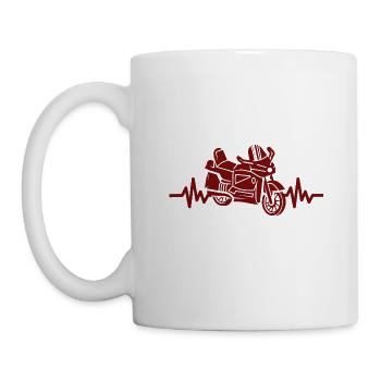 Heartbeat Motorcycle - Scooter Moped Moped - Mug - white - Left