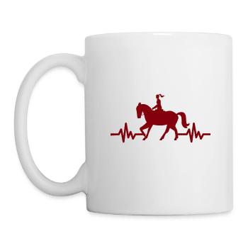 Heartbeat - Étalon Cheval Jument Ross Polo - Mug blanc - blanc - Gauche