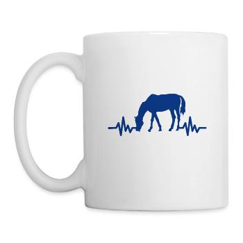 Heartbeat - Étalon Cheval Jument Ross Equestrian - Mug blanc - blanc - Gauche