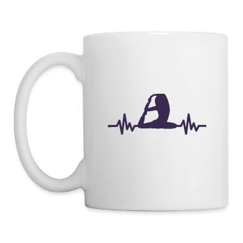 Heartbeat Gymnastics - Meditation Gymnastics Yoga - Mug - white - Left