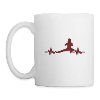 Heartbeat Gymnastics - Meditation Gymnastics Yoga - Mug - white - Left