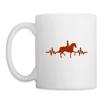 Heartbeat - Étalon Cheval Jument Ross Equestrian - Mug blanc - blanc - Gauche
