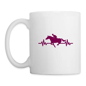 Heartbeat - Étalon Cheval Jument Ross Equestrian - Mug blanc - blanc - Gauche