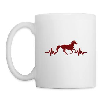 Heartbeat - Étalon Cheval Jument Ross Equestrian - Mug blanc - blanc - Gauche