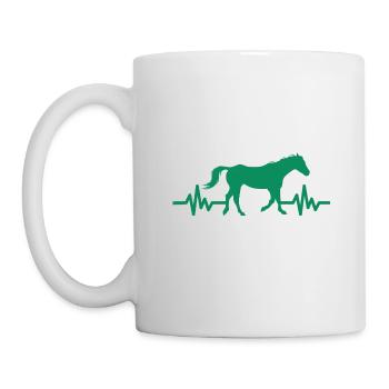 Heartbeat - Étalon Cheval Jument Ross Equestrian - Mug blanc - blanc - Gauche