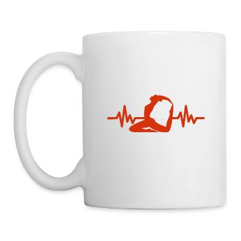 Heartbeat Gymnastics - Meditation Gymnastics Yoga - Mug - white - Left