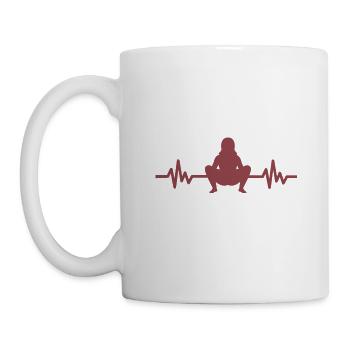 Heartbeat Gymnastics - Meditation Gymnastics Yoga - Mug - white - Left