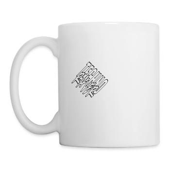techno raver Linien - Tasse - Weiß - Links