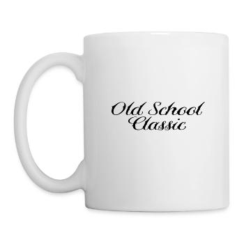 Old School classic Basic Design - Mug - white - Left