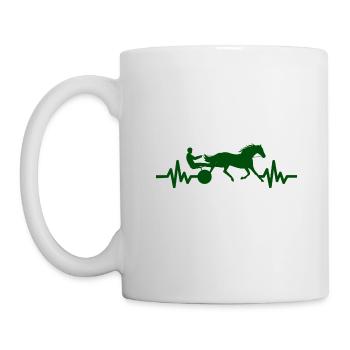 Heartbeat - Étalon Cheval Jument Ross Equestrian - Mug blanc - blanc - Gauche
