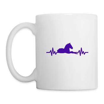 Heartbeat - Étalon Cheval Jument Ross Equestrian - Mug blanc - blanc - Gauche
