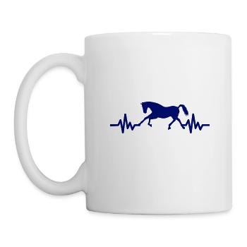 Heartbeat - Étalon Cheval Jument Ross Equestrian - Mug blanc - blanc - Gauche