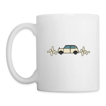Car - Car - Heartbeat - Bus - Style - Mug - white - Left