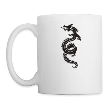 Chinesischer Drache - Tasse - Weiß - Links