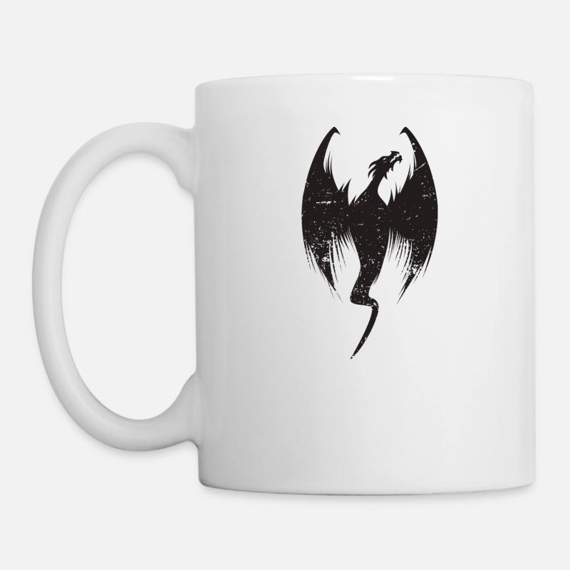 Drache - Tasse - Weiß